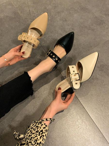 flat shoes fashion mules for women pu leather pointed toe slip on flip flops slipper summer sandals women's slippers, Black
flat shoes fashion mules for women pu leather pointed toe slip on flip flops slipper summer sandals women's slippers, Black
