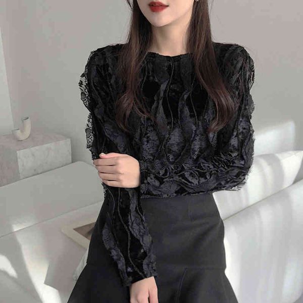 women's blouses & shirts shintimes lace velvet patchwork pullover splicing women 2021 vintage woman long sleeve chemisier femme m48o, White
women's blouses & shirts shintimes lace velvet patchwork pullover splicing women 2021 vintage woman long sleeve chemisier femme m48o, White