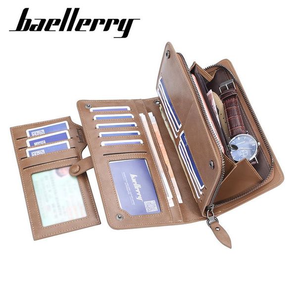 wallets baellerry men wallet long style card holder male purse zipper large capacity for, Red;black
wallets baellerry men wallet long style card holder male purse zipper large capacity for, Red;black