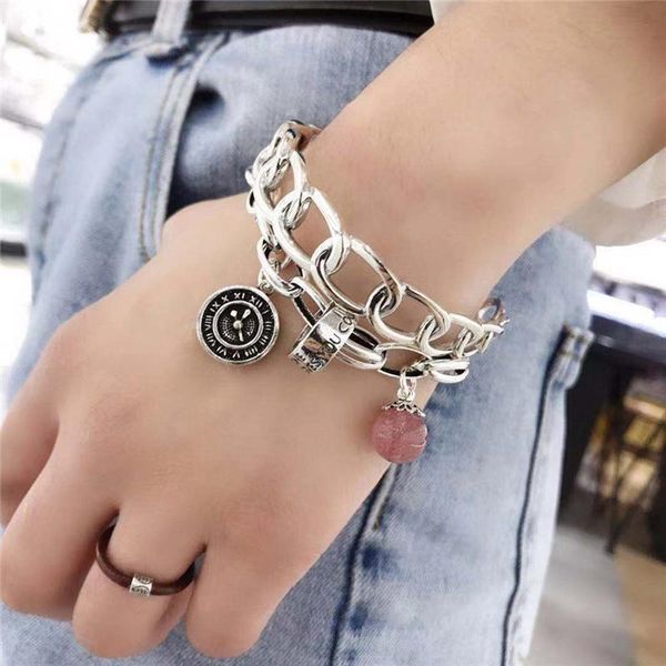 anime retro strawberry crystal clock fashion casual charm bracelet jewelry for women couple bracelets on hand 2021 trendy new, Black
anime retro strawberry crystal clock fashion casual charm bracelet jewelry for women couple bracelets on hand 2021 trendy new, Black