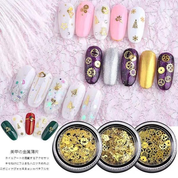 nail art decorations japanese manicure ornament hollow metal computer piece christmas paste leaf gear gold mix decor, Silver;gold
nail art decorations japanese manicure ornament hollow metal computer piece christmas paste leaf gear gold mix decor, Silver;gold