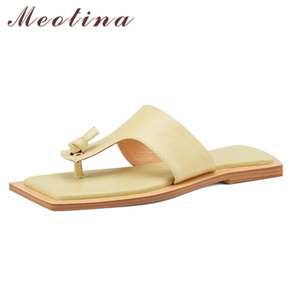 meotina slippers shoes women genuine leather sandals flip flop slides flat sandals square toe cow leather lady footwear yellow 210608, Black
meotina slippers shoes women genuine leather sandals flip flop slides flat sandals square toe cow leather lady footwear yellow 210608, Black