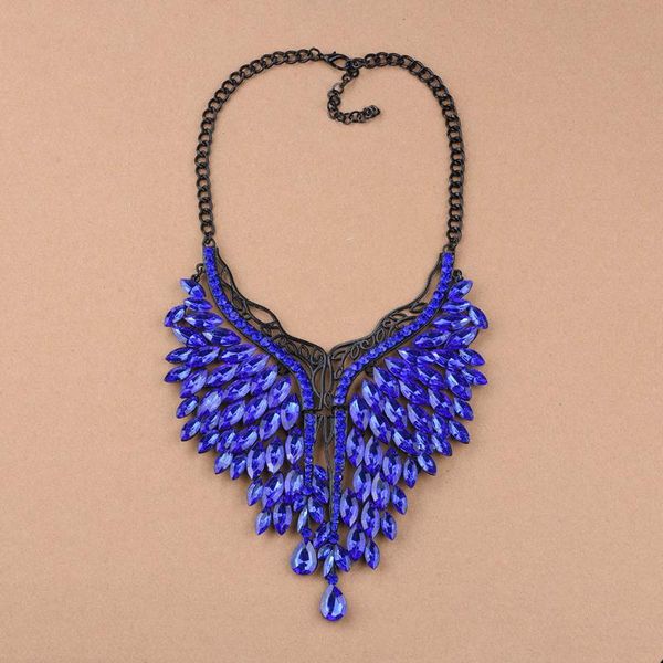 chokers vintage anti black metal tone long boho statement necklace bohemian jewelry blue rhinestone necklaces pendants for women, Golden;silver
chokers vintage anti black metal tone long boho statement necklace bohemian jewelry blue rhinestone necklaces pendants for women, Golden;silver