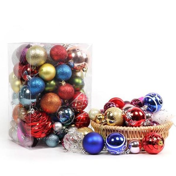 party decoration 24-60 pcs christmas tree decorative hanging balls plastic shatterproof xmas decorations colorful pendants set colored ball 
party decoration 24-60 pcs christmas tree decorative hanging balls plastic shatterproof xmas decorations colorful pendants set colored ball
