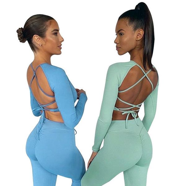 yoga outfit fitness set sportswear workout push up tracksuit jogging sports gym outfits long sleeve backless lace pencil pants
yoga outfit fitness set sportswear workout push up tracksuit jogging sports gym outfits long sleeve backless lace pencil pants