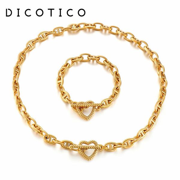 earrings & necklace heart chain jewelry set bijoux femme stainless steel necklaces bracelets sets fashion accessories women wedding choker 2, Silver
earrings & necklace heart chain jewelry set bijoux femme stainless steel necklaces bracelets sets fashion accessories women wedding choker 2, Silver