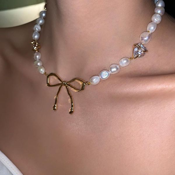 pendant necklaces timeless wonder gorgeous zirconia natural pearl bowknot necklace women jewelry goth boho ins fancy party rare set gift, Silver
pendant necklaces timeless wonder gorgeous zirconia natural pearl bowknot necklace women jewelry goth boho ins fancy party rare set gift, Silver