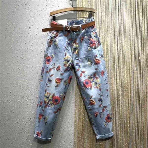 women's jeans jeans, high-waisted jeans stamped personality novelty spring female 72lv, Blue
women's jeans jeans, high-waisted jeans stamped personality novelty spring female 72lv, Blue