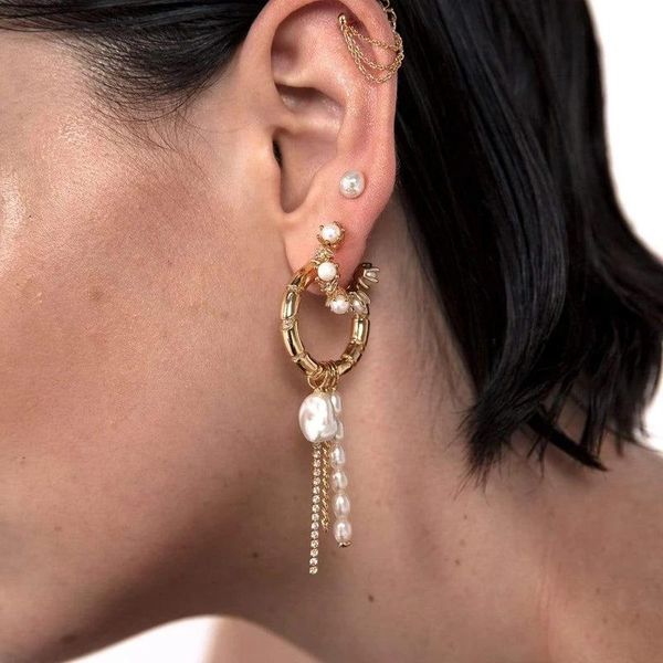 dangle & chandelier vintage exquisite fringe pearl earrings female long round face slimming fashion design niche metal drop earring for wome, Silver
dangle & chandelier vintage exquisite fringe pearl earrings female long round face slimming fashion design niche metal drop earring for wome, Silver