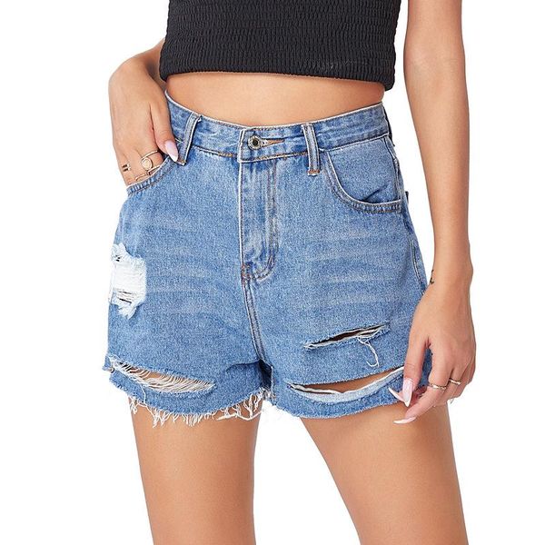 women's jeans 2021 europe and the united states summer solid color high waist hole size display fashion street denim pants, Blue
women's jeans 2021 europe and the united states summer solid color high waist hole size display fashion street denim pants, Blue