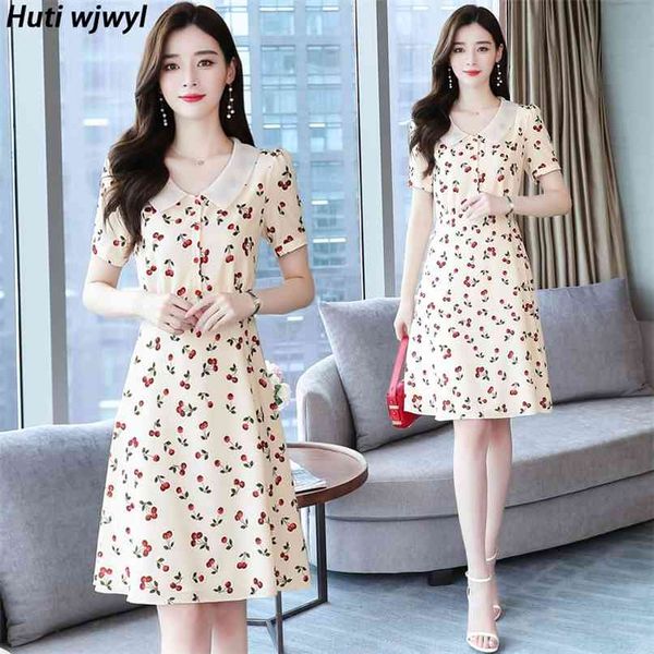 korean elegant women plus size boho beach dress party short sleeve vestido summer vintage floral chiffon mini sundress 210528, Black;gray
korean elegant women plus size boho beach dress party short sleeve vestido summer vintage floral chiffon mini sundress 210528, Black;gray