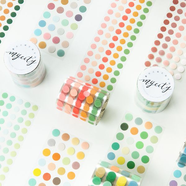 Fresh Color Dot Washi Tape Round Stickers 1250 Dots Stickers For Journal Planner Scrapbooking
Fresh Color Dot Washi Tape Round Stickers 1250 Dots Stickers For Journal Planner Scrapbooking