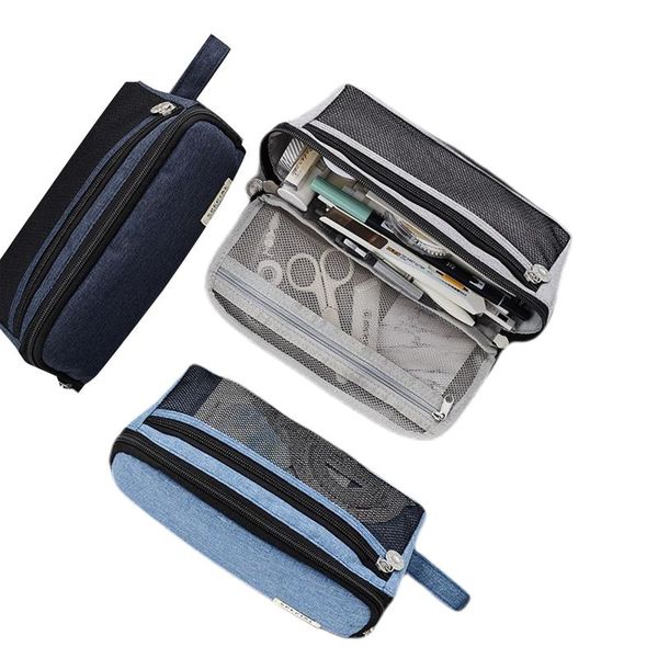 girls cosmetic bags stationery pen bag large capacity canvas pencil case storage & cases
girls cosmetic bags stationery pen bag large capacity canvas pencil case storage & cases