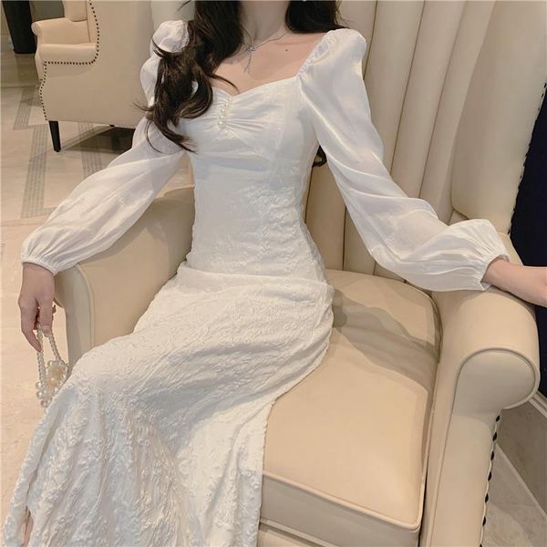 casual dresses white dress women 2021 spring plus size elegant a-line vestidos jacquard puff sleeve empire square collar ladies, Black;gray
casual dresses white dress women 2021 spring plus size elegant a-line vestidos jacquard puff sleeve empire square collar ladies, Black;gray