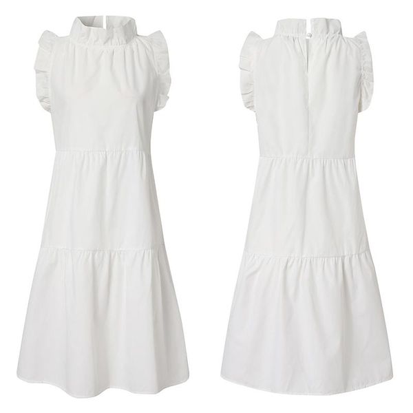 casual dresses al europe and the united states summer fashion leisure selling loose sleeveless pure color pleated round collar dress, Black;gray
casual dresses al europe and the united states summer fashion leisure selling loose sleeveless pure color pleated round collar dress, Black;gray