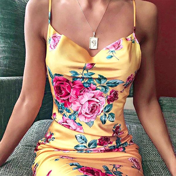 casual dresses summer occident flower print sleeveless backless middle length dress 2021 women fashion slim skinny club party, Black;gray
casual dresses summer occident flower print sleeveless backless middle length dress 2021 women fashion slim skinny club party, Black;gray