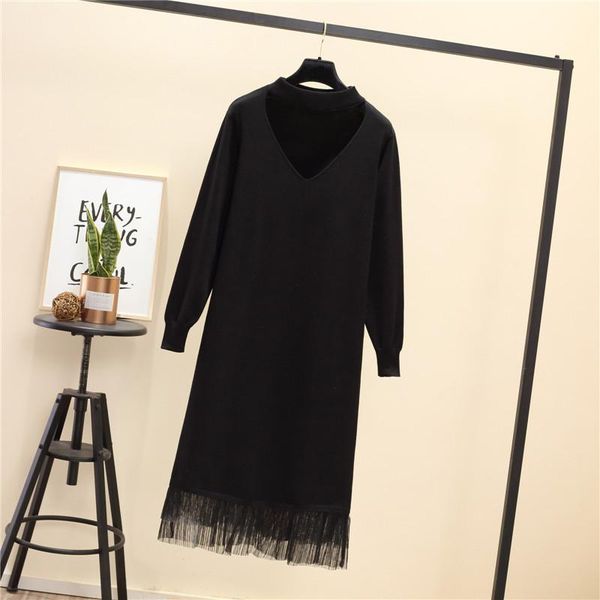 casual dresses ess sweater dress women fashion xl-4xl knitted elegant lace sweaters knitting cotton winter female, Black;gray
casual dresses ess sweater dress women fashion xl-4xl knitted elegant lace sweaters knitting cotton winter female, Black;gray