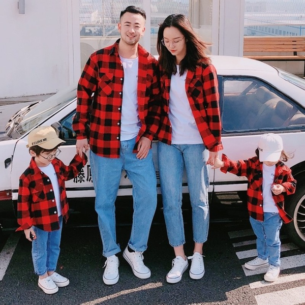 plaidshirtmotherfatherboysgirlsfamilymatchingclotheskidblack&redplaidcouplesclothingfashionclothingforkids, White
plaidshirtmotherfatherboysgirlsfamilymatchingclotheskidblack&redplaidcouplesclothingfashionclothingforkids, White