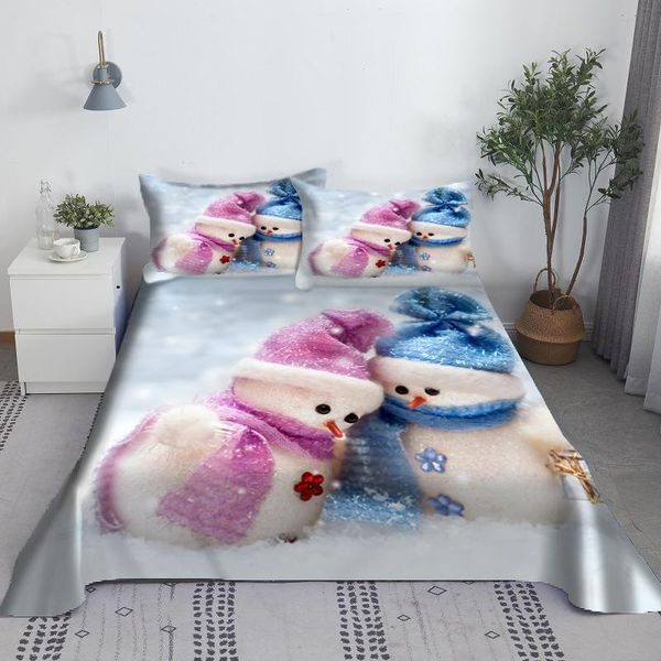 sheets & sets christmas snowman bed sheet set digital printing santa claus polyester flat with case bedding 1/1.2/1.35/1.5/1.8
sheets & sets christmas snowman bed sheet set digital printing santa claus polyester flat with case bedding 1/1.2/1.35/1.5/1.8