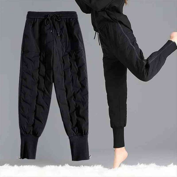 streetwear women plus size winter cotton pants korean fashion side zipper high wasit sweatpants casual warm quilted harem pants, Black;white
streetwear women plus size winter cotton pants korean fashion side zipper high wasit sweatpants casual warm quilted harem pants, Black;white
