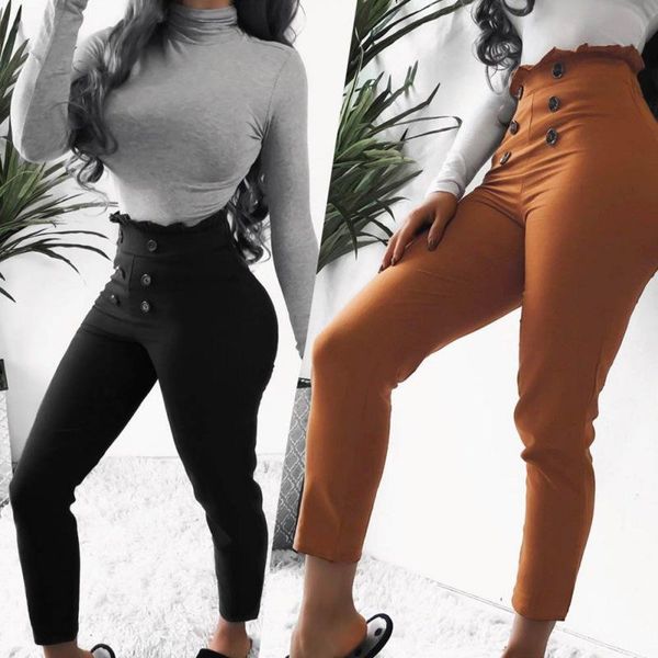 summer hip women black high waist button raise soft pants casual leggings slim trousers ankle-long pleated stretch women's & capris, Black;white
summer hip women black high waist button raise soft pants casual leggings slim trousers ankle-long pleated stretch women's & capris, Black;white