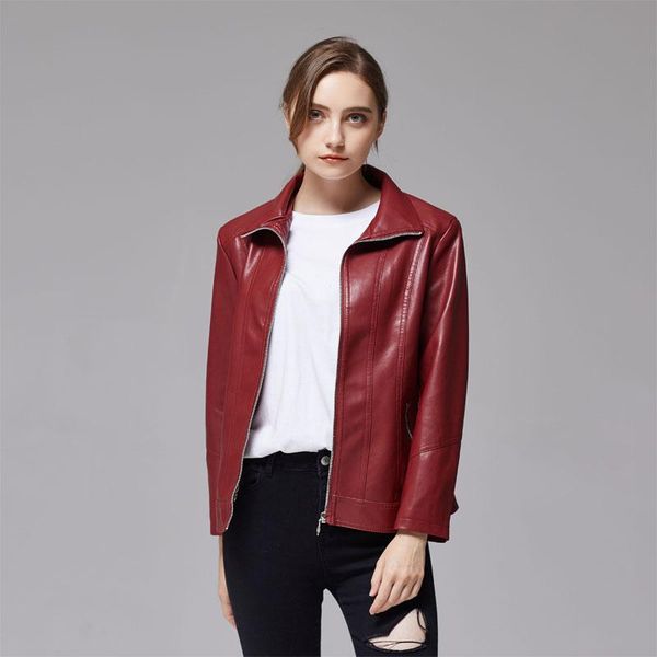 women's leather & faux autumn winter pu jacket for women coat windproof thermal causal outerwear zipper long sleeve jackets, Black
women's leather & faux autumn winter pu jacket for women coat windproof thermal causal outerwear zipper long sleeve jackets, Black