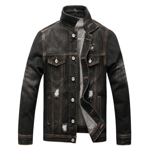 men's jackets winter loose collar pocket denim jacket streetwear outwear warm cotton windbreaker coat male clothing, Black;brown
men's jackets winter loose collar pocket denim jacket streetwear outwear warm cotton windbreaker coat male clothing, Black;brown