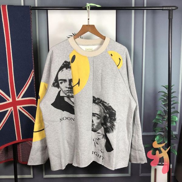 men's hoodies & sweatshirts women's kapital arm smile beethoven pullover oversize stitching sketch loose round neck, Black
men's hoodies & sweatshirts women's kapital arm smile beethoven pullover oversize stitching sketch loose round neck, Black