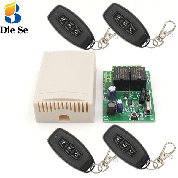 smart home control diese 433mhz universal wireless remote switch dc 12v 24v 2ch rf relay receiver and keyfobs transmitter for gate door
smart home control diese 433mhz universal wireless remote switch dc 12v 24v 2ch rf relay receiver and keyfobs transmitter for gate door