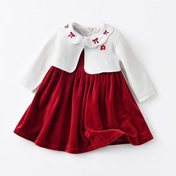 girl's dresses girl korean children vintage velvet red dress with white shawl kids 1st birthday frocks infant boutique clothes, Red;yellow
girl's dresses girl korean children vintage velvet red dress with white shawl kids 1st birthday frocks infant boutique clothes, Red;yellow