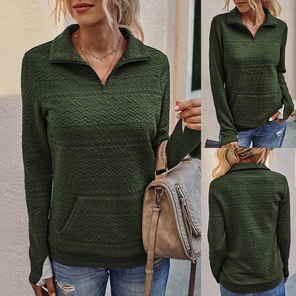 women's sweaters fashion women solid color cotton pullover zipper closure pocket sweater leisure sweatshirt, White;black
women's sweaters fashion women solid color cotton pullover zipper closure pocket sweater leisure sweatshirt, White;black