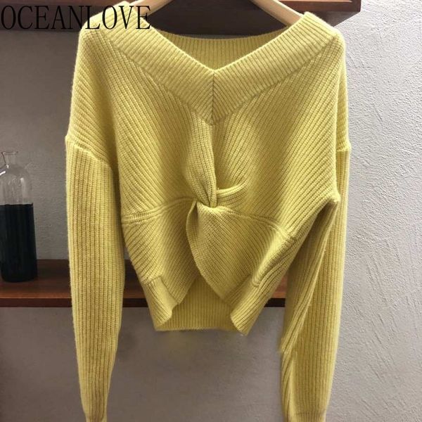 v neck korean women pullovers solid short ins fashion autumn pull femme hiver elegant clothing pleated sweaters 18974 210415, White;black
v neck korean women pullovers solid short ins fashion autumn pull femme hiver elegant clothing pleated sweaters 18974 210415, White;black