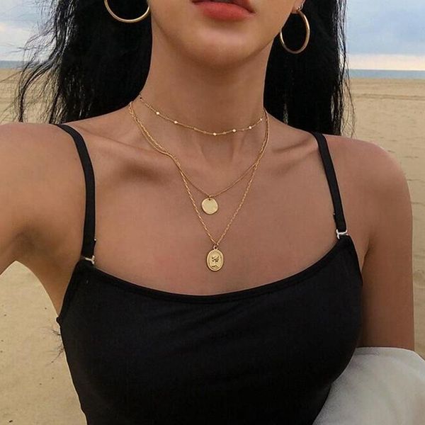 chains famshin boho multi-layer coin pendant necklace for women gold silver color punk necklaces vintage jewelry neck accessories
chains famshin boho multi-layer coin pendant necklace for women gold silver color punk necklaces vintage jewelry neck accessories