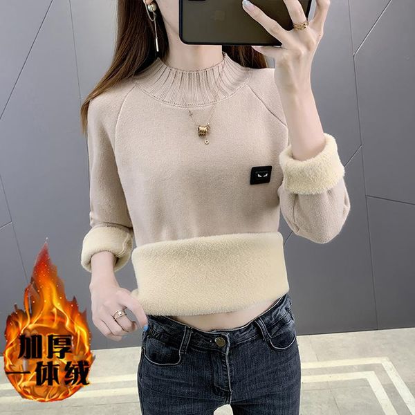 one piece cashmere autumn and winter knitwear sweater women's clothing korean loose half high collar pullover bottoming swea blouses &, White
one piece cashmere autumn and winter knitwear sweater women's clothing korean loose half high collar pullover bottoming swea blouses &, White