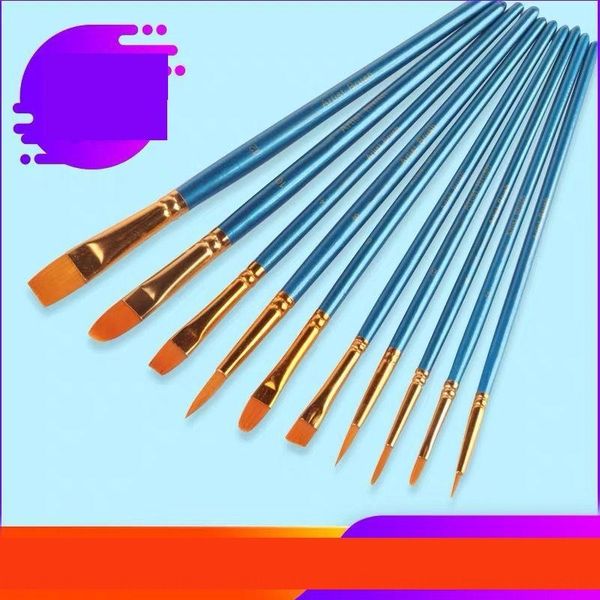 M7R children's water gouache color water powder pen 10 oil paintbrush set art painting nylon paintbrush can painting pens be customized, Black;red
M7R children's water gouache color water powder pen 10 oil paintbrush set art painting nylon paintbrush can painting pens be customized, Black;red