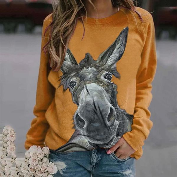 creative womens donkey print women sweater spring autumn streetwear sweatshirt clothing hoodies female harajuku, White;black
creative womens donkey print women sweater spring autumn streetwear sweatshirt clothing hoodies female harajuku, White;black