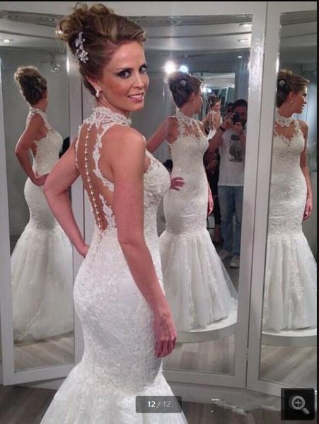 2021 robe de mariage white tulle mermaid wedding dress lace appliques halter neckline sheer back bridal gowns floor length summer beach gorg
2021 robe de mariage white tulle mermaid wedding dress lace appliques halter neckline sheer back bridal gowns floor length summer beach gorg
