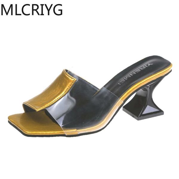 slippers sagace shoes ladies summer sandals square high-heeled girls wedding with pu transparent, Black
slippers sagace shoes ladies summer sandals square high-heeled girls wedding with pu transparent, Black