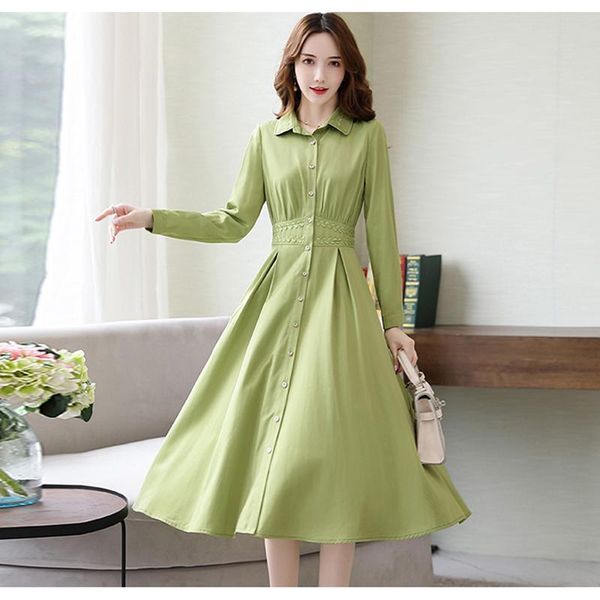 casual dresses women's spring dress korean style elegant fashion long was thin 2021 long-sleeved solid color l193, Black;gray
casual dresses women's spring dress korean style elegant fashion long was thin 2021 long-sleeved solid color l193, Black;gray