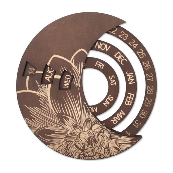 novelty items 69hc wooden round circular rotating calendar wall decoration perpetual table
novelty items 69hc wooden round circular rotating calendar wall decoration perpetual table