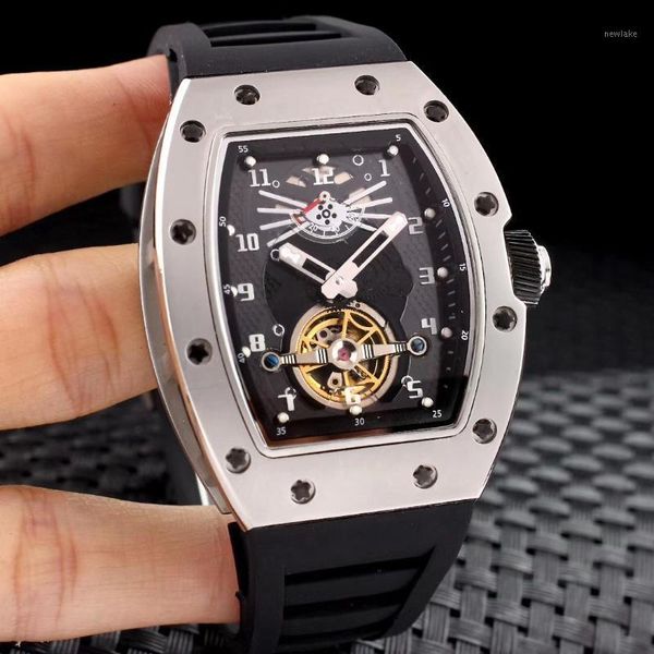 wristwatches automatic mechanical skeleton black rose gold camouflage rubber men stainless steel watch tourbillion, Slivery;brown
wristwatches automatic mechanical skeleton black rose gold camouflage rubber men stainless steel watch tourbillion, Slivery;brown