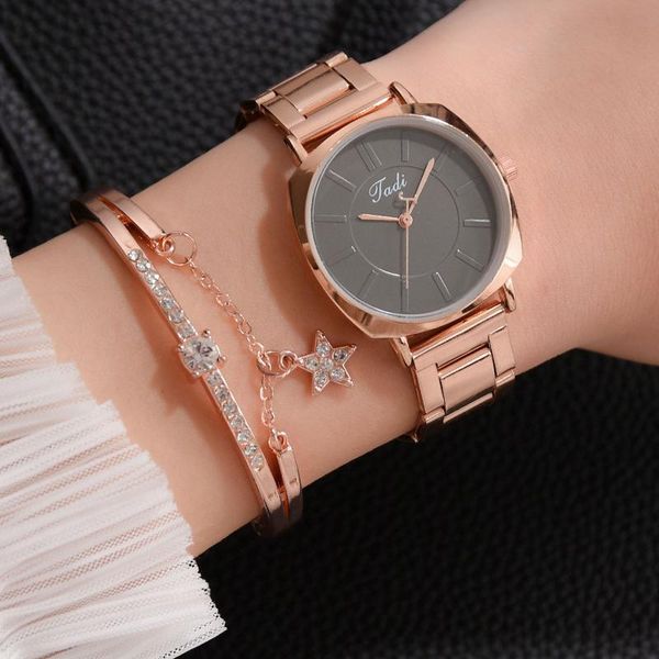wristwatches 2021 kol saati women watches rose gold silver ladies bracelet watch womens quartz dress wristwatch feminino, Slivery;brown 
wristwatches 2021 kol saati women watches rose gold silver ladies bracelet watch womens quartz dress wristwatch feminino, Slivery;brown