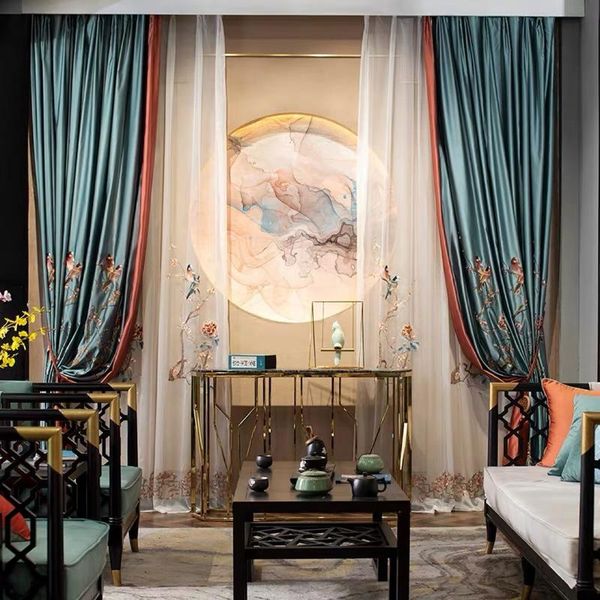 customized high-precision imitation silk chinese style su embroidered bird blackout curtains for living dining room bedroom curtain & drapes
customized high-precision imitation silk chinese style su embroidered bird blackout curtains for living dining room bedroom curtain & drapes