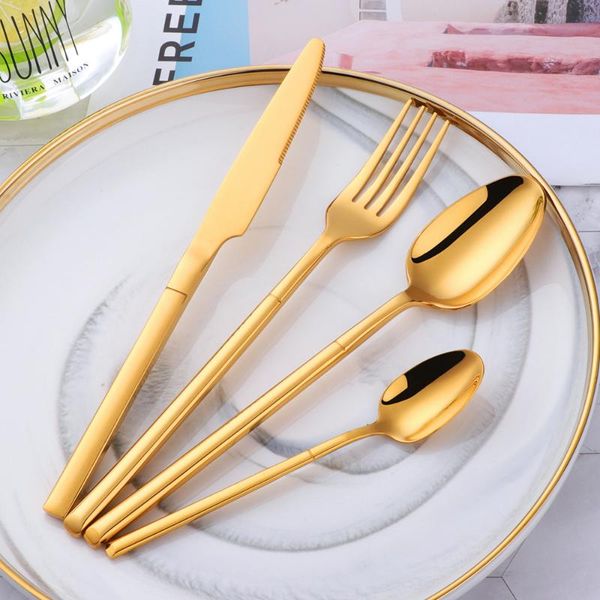 flatware sets stainless steel cutlery set gold dinnerware mirror silverware knife fork spoon tableware dishwasher safe
flatware sets stainless steel cutlery set gold dinnerware mirror silverware knife fork spoon tableware dishwasher safe