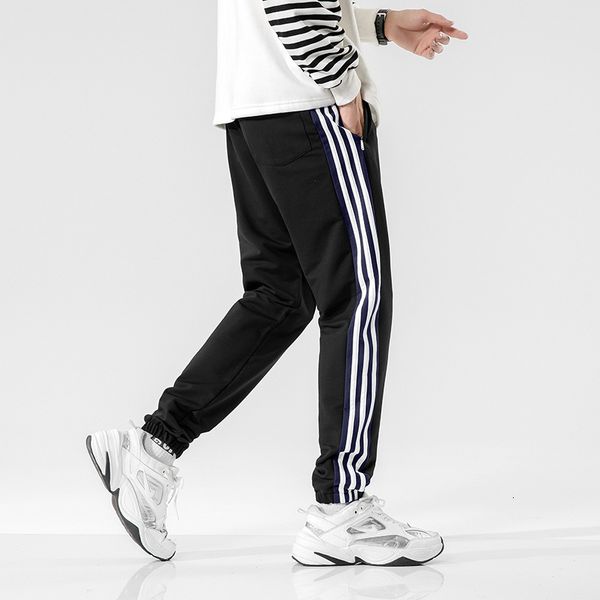 men's sportswear spring and autumn loose casual pants bed stitching korean cotton, Black
men's sportswear spring and autumn loose casual pants bed stitching korean cotton, Black