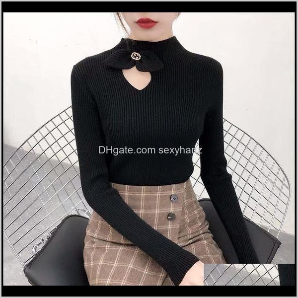 sweaters clothing apparel drop delivery 2021 fashion womens bowknot cutout knitted sweater autumn korean-style half-collar slim-fit long sle, White;black
sweaters clothing apparel drop delivery 2021 fashion womens bowknot cutout knitted sweater autumn korean-style half-collar slim-fit long sle, White;black