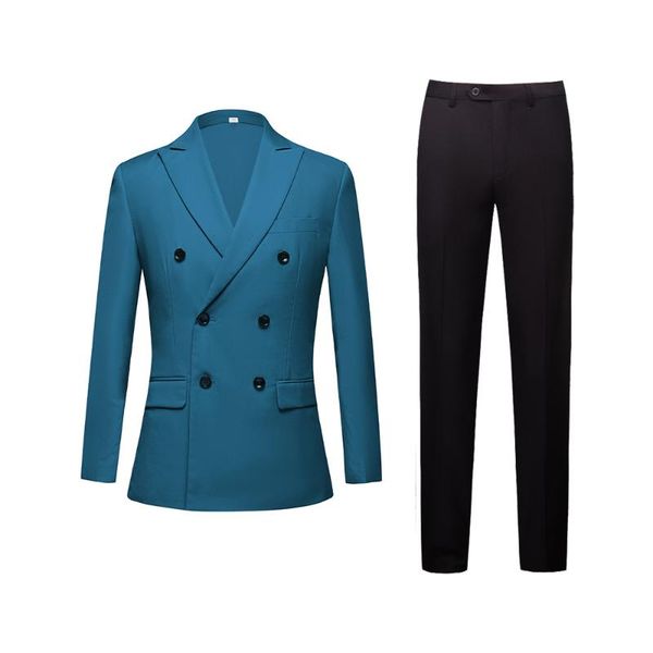 men's suits & blazers wholesale wedding british double breasted suit business slim fit 2-piece customization, White;black
men's suits & blazers wholesale wedding british double breasted suit business slim fit 2-piece customization, White;black
