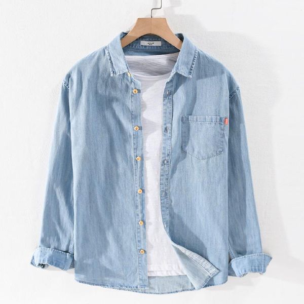 suehaiwe's brand italy long-sleeved denim shirt men cotton blue shirts for casual trendy mens comfortable chemise men's, White;black
suehaiwe's brand italy long-sleeved denim shirt men cotton blue shirts for casual trendy mens comfortable chemise men's, White;black