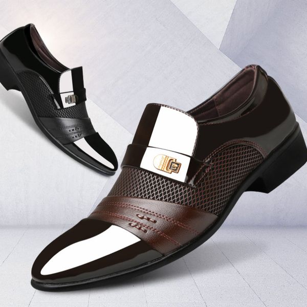 dress shoes men formal slip on pointed toe patent leather oxford for business plus size 38-48 ef6h, Black
dress shoes men formal slip on pointed toe patent leather oxford for business plus size 38-48 ef6h, Black