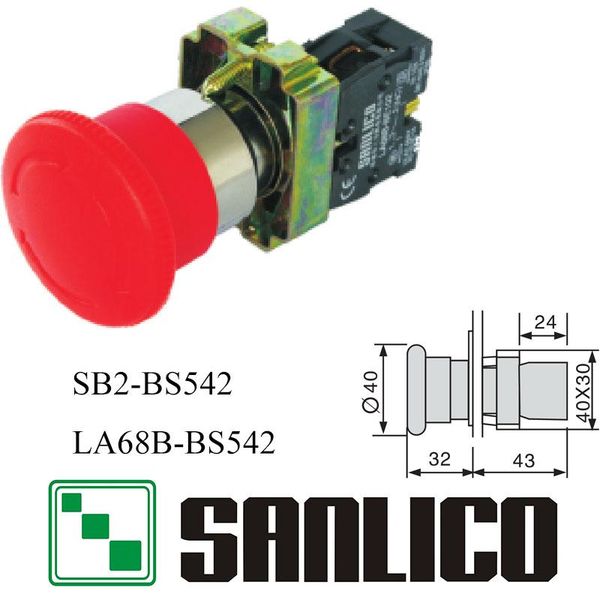 smart home control metal emergency smushroom head push button switch sb2(la68b xb2)-bs542 latching turn to release
smart home control metal emergency smushroom head push button switch sb2(la68b xb2)-bs542 latching turn to release